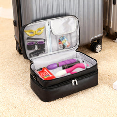 Private Toy Storage Bag – Double-Layer Organizer with Dual Locks 🔒