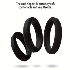 6pcs Silicone Penis Ring Set – Delay & Performance Trainer 🔥