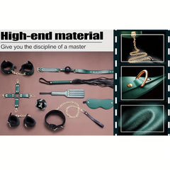 11pcs BDSM Bondage Set – Green Edition 🖤