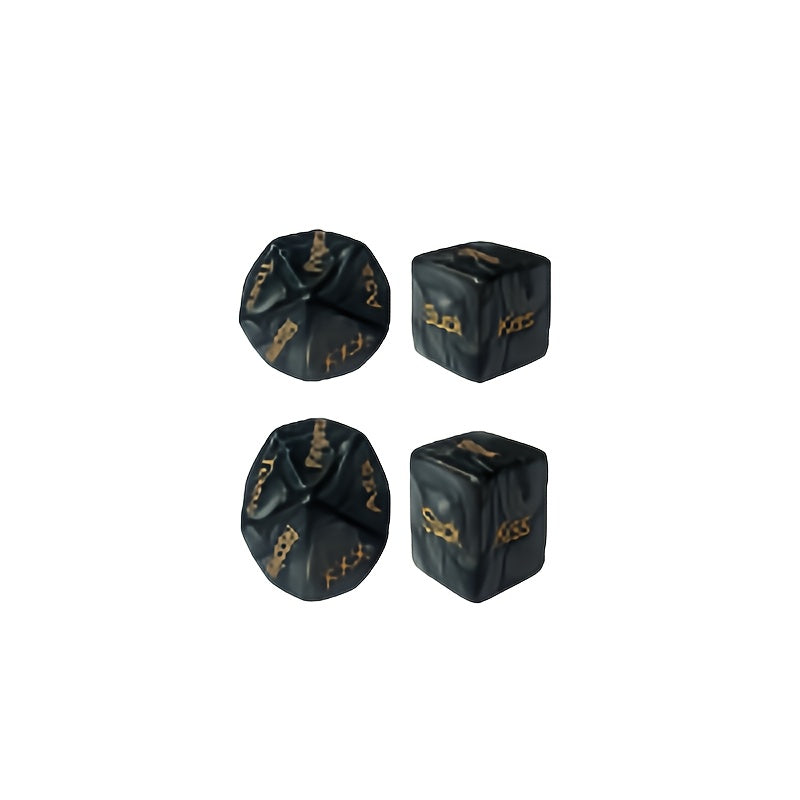 4pcs Edgy Dice Set for Role Playing Games 🎲
